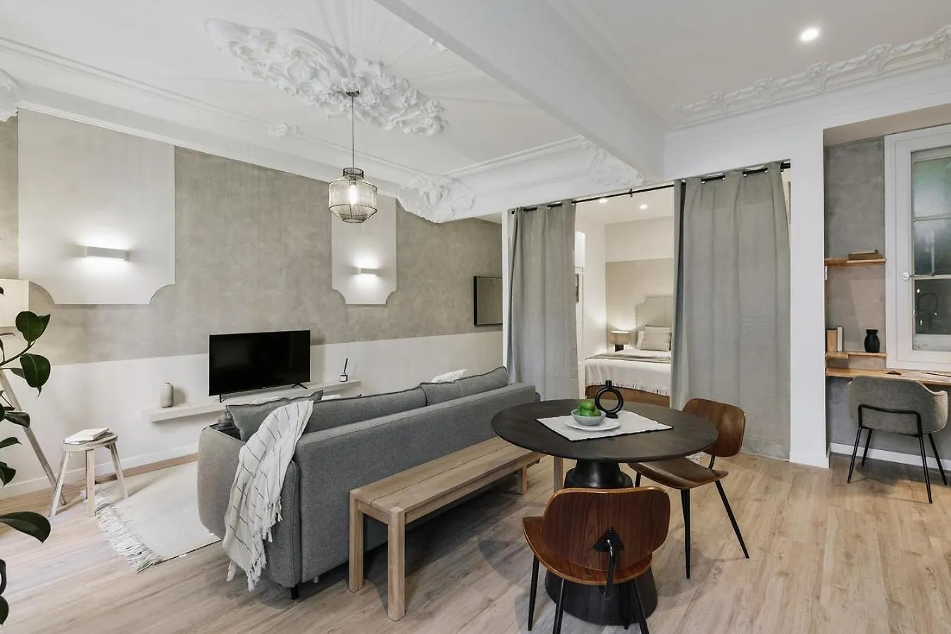 Baia - Studio And Balcony In Eixample Esquerra 바르셀로나 아파트